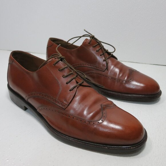Vintage Salvatore Ferragamo Leather Dress Footwear Oxford Shoes Mens Footwear 8 - Picture 7 of 7